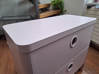Zásuvková skříňka IKEA BUSUNGE se 2 zásuvkami, světle růžová - 2