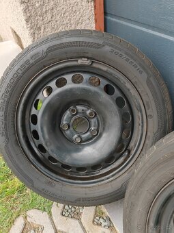 Plechové disky s pneu R16 5x112 205/55 - 2