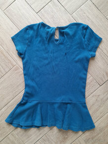 Petrolejový peplum top vel. S - 2