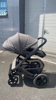 Kočárek pro 1 nebo 2 děti Geo3, pure grey + příslušenství - 2