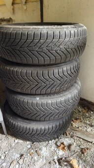 Plechová kola 5×112 se zimními pneu 195/65 R15 – VW, Skoda, - 2