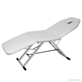 Prodám skládací kosmetické lehátko – bílé - 2
