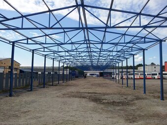 Ocelová konstrukce haly - priehradová 5x12x30 m - 2