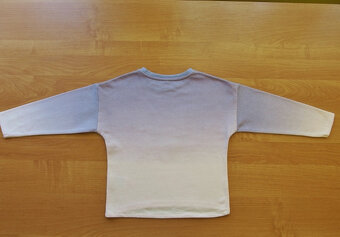 Zateplená mikina s flitrovým motýlem zn. Takko 128-134 NOVÁ - 2