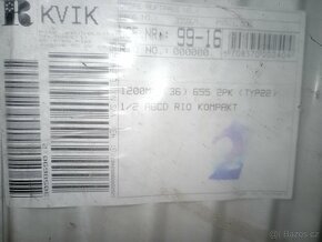 Nové deskové radiátory - 17kusů - 2