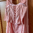 Plesové šaty lososové vel. 38 - 2