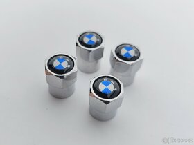 Krytky ventilků kol BMW - stříbrné - 2