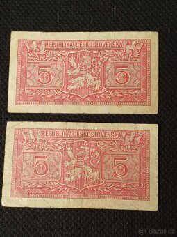 2 x 5 koruna 1949 - 2