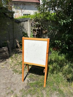 IKEA MALA stojan Křídová TABULE černá/bílá - 2