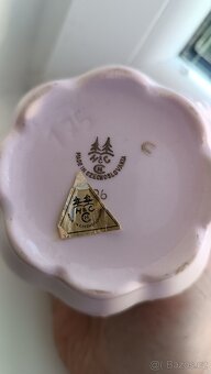 6x hrnek růžový porcelán - 2