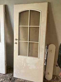 Interiérové dveře - bíle prosklené - 60 a 80 cm - 2