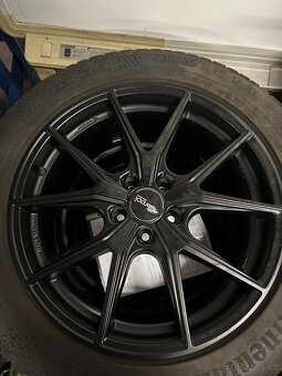 Alu kola Brock 19” 5x112 zánovní, pneu 235/55/19 + senzory - 2