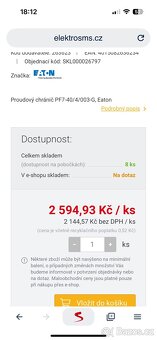 Proudový chránič EATON PF7-40/4/003 - 2