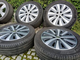 ALU kola,sada,Škoda DRAKON,MICHELIN,215/55 R17,5x112,TOP - 2