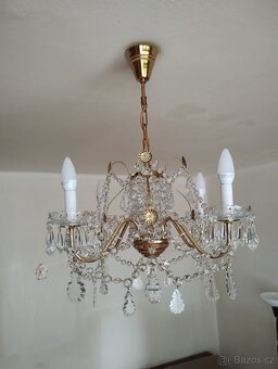 Křišťálový lustr - čtyřramenný - 2