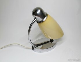 Retro chromovaná art deco lampička Drupol - 2