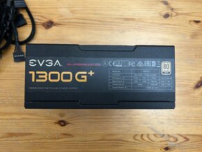 EVGA SuperNOVA 1300 G+ 1300W 80 PLUS Gold,kompletní,Záruka - 2