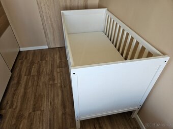 Dětská postýlka IKEA Sundvik s matrací TOP STAV - 2