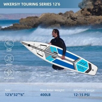 WKERSIY 3,8M Nafukovací paddleboard - 2