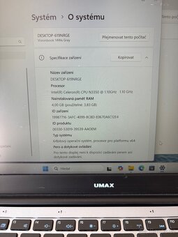 Umax VisionBook 14WRX Gray - 2