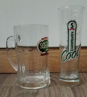 Sklenice, ušáky- Staropramen, Birell, Starobrno, Kozel - 2