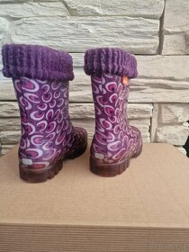 Zateplené dívčí holínky DEMAR, vel. 22-23 - 2