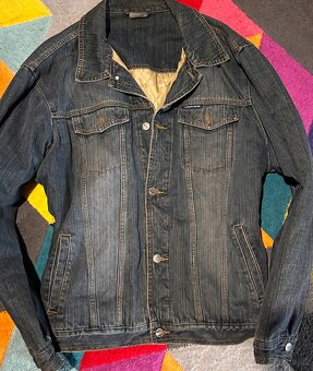 CAMARGUE PÁNSKÁ ZATEPLENÁ JEANS-DŽÍSKA-BUNDA XL(XL-XXL)💪🏽 - 2