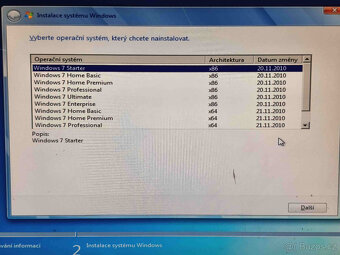 Instalační sada Windows 7 32/64bit,DVD,různé verze... - 2