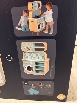 Dětská dřevěná kuchyňka oboustranná Janod - 2