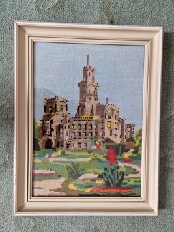 Staré ručně vyšívané obrazy - 2