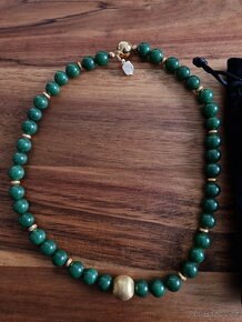 Nový krásný zelený náhrdelník Elisabeth Naeem - 2