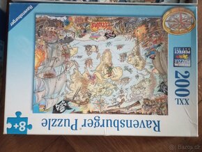 Ravensburger Puzzle 8+ let 200 dílků XXL pirátská mapa sveta - 2