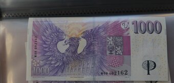 Bankovka 1000 Kč s přítiskem ČNB, série M08 - 2