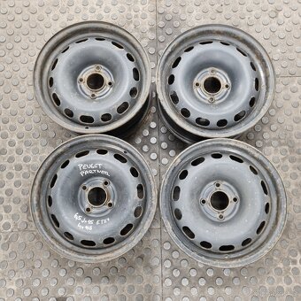 4x ocel. disk 6,5jx15 Peugeot 4x108 - 2