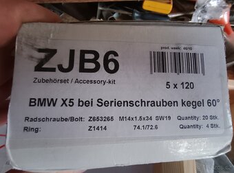 Šrouby a středící kroužky BMW X5 - 2
