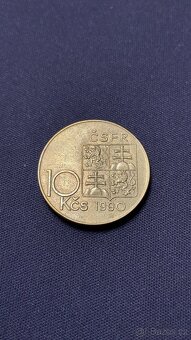 10 koruna 1990,varianta a👌sbírkový stav - 2