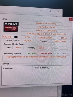 💥 Grafická karta Sapphire RX 570 Nitro+ 8GB – TOP STAV 💥 - 2