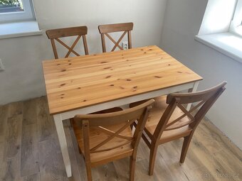 Jídelní stůl se 4 židlemi (vše IKEA) (rezervováno) - 2