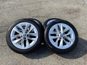 Alu kola Škoda Rotare 5x112 r17, pneu 205/55 r17 - 2