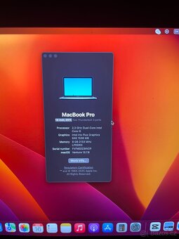 MacBook Pro 13” 2017-Intel i5, 8GB RAM, 256GB SSD - 2