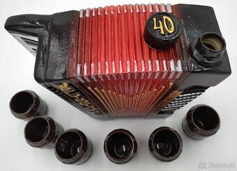 Krásná dárková Keramická harmonika na nápoje 2,7 litru, 20cm - 2