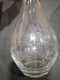 Sada broušené karafy a nádoby na punč - 2