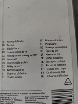 Nůžky na plech - 2