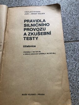 Učebnice Pravidla silničního provozu 1977. - 2
