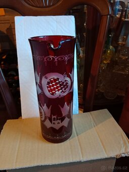 Pěkný starý broušený Džbán Egermann - 2