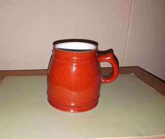 Keramický hrnek barvy terakota - 2