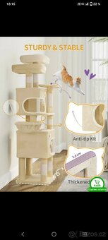 Prodám nové zabalené škrabadlo pro kočku, béžová - 2