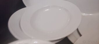 Jídelní souprava s mísou bílá 8 kusů - 2