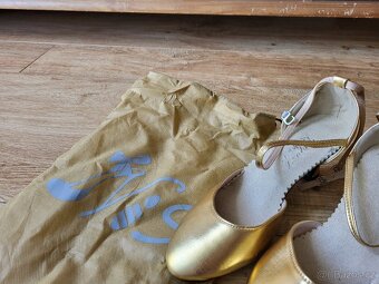 Dívčí taneční obuv (37) - zlaté - 2