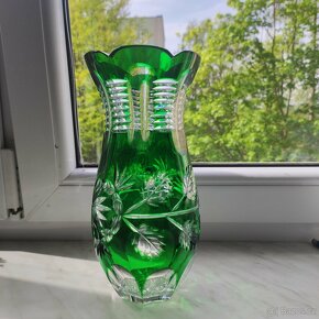 menší vázy barevný křišťál - 2